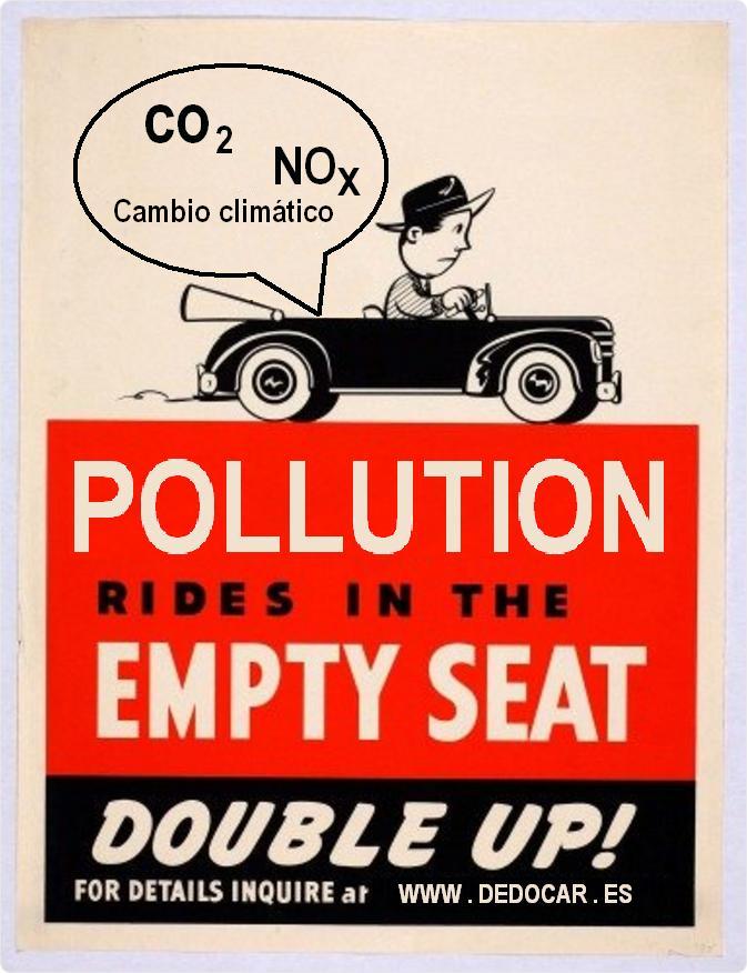 Pollution rides in the empty seat