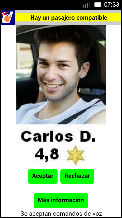 3 Pasajero compatible Carlos