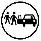 Siluetas compartir viaje en coche